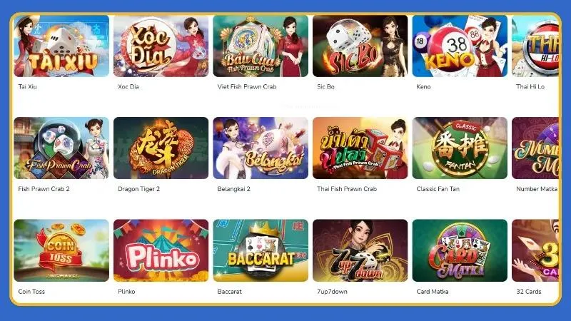 Mỗi nhóm game sở hữu luật chơi và nhịp độ trải nghiệm riêng